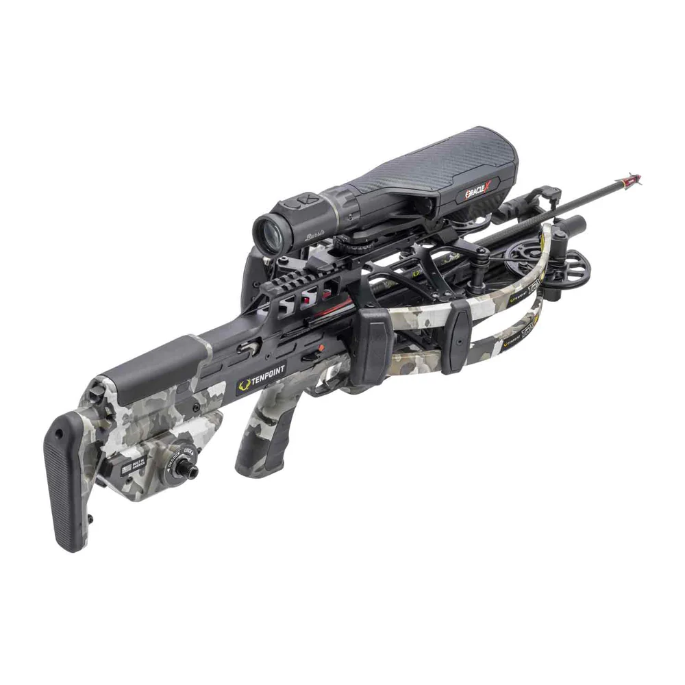 TenPoint TRX26, TenPoint TRX26 Vektra Camo Crossbow, Burris Oracle X scope, compact crossbow, reverse-draw crossbow, ACUslide MAXX, TriggerTech trigger, ZERO-Trac Barrel, GUIDE-Lock Arrow Rest System, CenterPunch HPX arrows, hunting crossbow, high-speed crossbow, lightweight crossbow, precision crossbow, durable crossbow, best crossbow for hunting, crossbow package, buy crossbow online, Crossbow Supplies, global shipping crossbows, silent cocking crossbow, ambidextrous safety crossbow, premium crossbow package, tactical crossbow