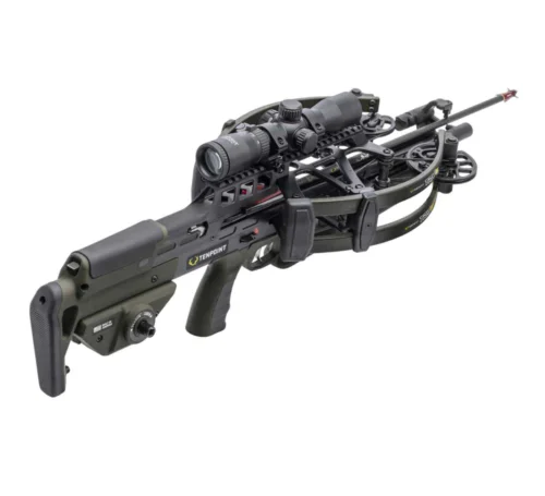 TenPoint TRX26, TenPoint TRX26 Moss Green Crossbow, TRX26 crossbow, compact hunting crossbow, reverse-draw crossbow, ACUslide MAXX, RangeMaster 100 scope, TriggerTech trigger, ZERO-Trac Barrel, GUIDE-Lock Arrow Rest System, CenterPunch HPX arrows, hunting crossbow, fast crossbow, 460 FPS crossbow, lightweight crossbow, precision crossbow, durable crossbow, best crossbow for hunting, crossbow package, crossbows for sale, buy crossbow online, Crossbow Supplies, global shipping crossbows, high-performance crossbow, silent cocking crossbow, ambidextrous safety crossbow, best crossbow deals