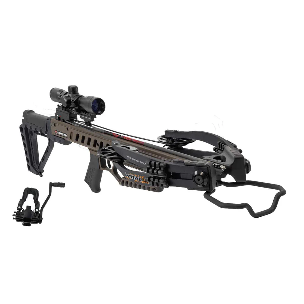 Killer Instinct Vital-X 405 DSC Crossbow Kit, Killer Instinct crossbows, Vital-X crossbow, 405 FPS crossbow, hunting crossbow package, quiet cocking crossbow, crossbow with silent crank, crossbows for sale Australia, top-rated crossbows, X-Cam crossbow system, narrow axle crossbows, best crossbows for deer hunting, 2024 crossbow kits, premium crossbows Australia, HYPR bolts crossbow, crossbows with Lumix scope, compact crossbows for hunting, quiet crossbows, ambidextrous crossbows, beginner hunting crossbows, expert crossbow gear, fast shipping crossbows, lightweight crossbows, Crossbow Supplies Australia, crank-compatible crossbows, field-ready crossbow kit, crossbow starter package, adjustable stock crossbows, 185lb draw crossbow, crossbow with quiver and scope, top performance crossbows, powerful hunting bows, rifle-precision crossbows, bowhunting gear online, tactical hunting crossbows, copper color crossbow, Killer Instinct DSC crank, reliable crossbow systems, advanced hunting crossbows, best-selling crossbow kits, crossbows with 50% let-off, modern hunting gear.
