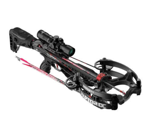 Barnett Hyper Raptor DC Crossbow Package, Hyper Raptor crossbow, 425 FPS crossbow, de-cocking crossbow system, Barnett HyperFlite arrows, hunting crossbow, premium crossbow package, TriggerTech crossbow trigger, Crossbow Supplies, high-speed crossbow, best crossbows for hunting