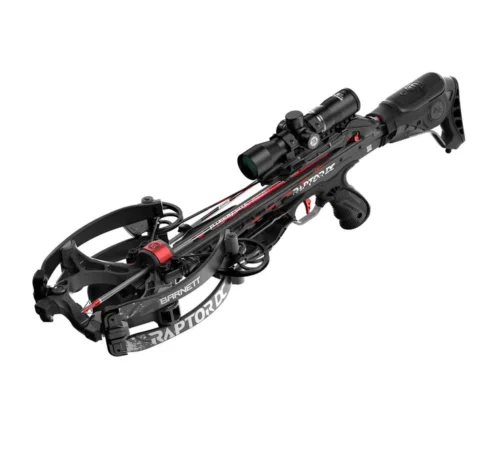 Barnett Hyper Raptor DC Crossbow Package, Hyper Raptor crossbow, 425 FPS crossbow, de-cocking crossbow system, Barnett HyperFlite arrows, hunting crossbow, premium crossbow package, TriggerTech crossbow trigger, Crossbow Supplies, high-speed crossbow, best crossbows for hunting