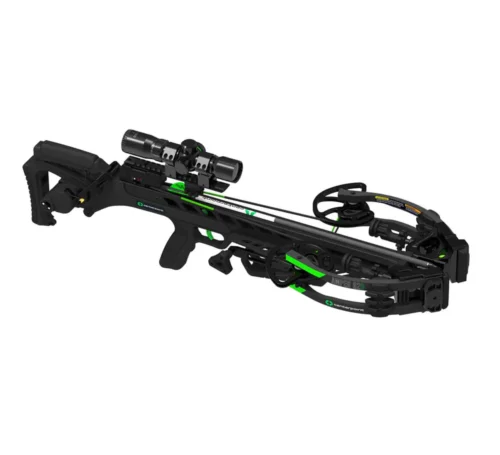 CenterPoint Amped G2D Crossbow Package, CenterPoint Amped G2D crossbow, silent cocking crossbow, 430 FPS crossbow, CNC cam crossbow, hunting crossbows, Crossbow Supplies, premium crossbows, archery gear, carbon arrows crossbow package, compact hunting crossbow, auto-retract sled crossbow, anti-dry fire safety crossbow