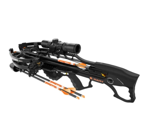 Ravin R29X Crossbow Package, buy Ravin R29X crossbow, 450 FPS crossbow, silent cocking system crossbow, compact hunting crossbow, HeliCoil technology crossbow, illuminated scope crossbow, anti-dry fire safety crossbow, carbon arrow crossbow package, premium hunting crossbow, crossbow with quiver, lightweight powerful crossbow, Crossbow Supplies crossbows