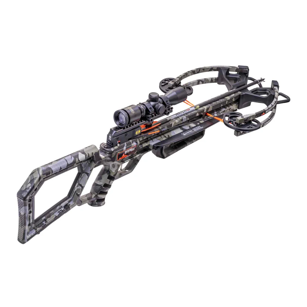 Wicked Ridge Commander M1 Rope Sled Crossbow Package, Wicked Ridge crossbow for sale, 380 FPS crossbow, lightweight crossbows 2024, compact crossbows for hunting, crossbow with rope sled, rope-sled cocking crossbow, Wicked Ridge crossbows in stock, buy crossbows online, crossbow package with scope, American made crossbow, best crossbow for mobility, narrow crossbows for tree stands, beginner hunting crossbow, hunting crossbow with scope, T5 trigger crossbow, high-performance crossbow, 2024 crossbows for sale, Wicked Ridge Commander review, 5.8 lb crossbow, carbon arrows crossbow package, fast compact crossbow, crossbows with 3.5 lb trigger, top crossbows under 400 FPS, whitetail hunting crossbow, crossbow with pro elite arrows, quiet and fast crossbow, best entry-level crossbow, multi-line scope crossbow, field-ready crossbow combo, hunting gear shipped globally.