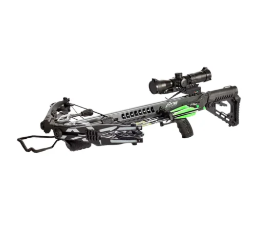 Axe AX400 Crossbow Kit, buy Axe AX400, 400 FPS crossbow for sale, tactical crossbow kit, best crossbow 2024, compact crossbow for hunting, AXE crossbow package, crossbow with crank system, crossbow with scope and bolts, ambidextrous hunting crossbow, anti-dry fire crossbow safety, Carbon Express PileDriver bolts, high-power crossbow, lightweight crossbow kit, crossbow with limb dampeners, quiet crank crossbow, rope cocking crossbow, crossbow for deer hunting, best beginner crossbow 2024, precision hunting crossbow, hunting crossbow bundle, adjustable stock crossbow, silent hunting crossbow, durable crossbow rail, compact tactical crossbow, best value crossbow kit, crossbow with multi-reticle scope, crossbow with quiver included, 20-inch arrow crossbow, global shipping crossbows.