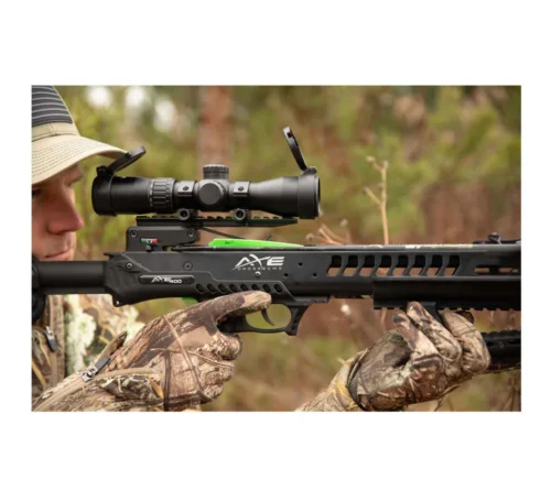 Axe AX400 Crossbow Kit, buy Axe AX400, 400 FPS crossbow for sale, tactical crossbow kit, best crossbow 2024, compact crossbow for hunting, AXE crossbow package, crossbow with crank system, crossbow with scope and bolts, ambidextrous hunting crossbow, anti-dry fire crossbow safety, Carbon Express PileDriver bolts, high-power crossbow, lightweight crossbow kit, crossbow with limb dampeners, quiet crank crossbow, rope cocking crossbow, crossbow for deer hunting, best beginner crossbow 2024, precision hunting crossbow, hunting crossbow bundle, adjustable stock crossbow, silent hunting crossbow, durable crossbow rail, compact tactical crossbow, best value crossbow kit, crossbow with multi-reticle scope, crossbow with quiver included, 20-inch arrow crossbow, global shipping crossbows.